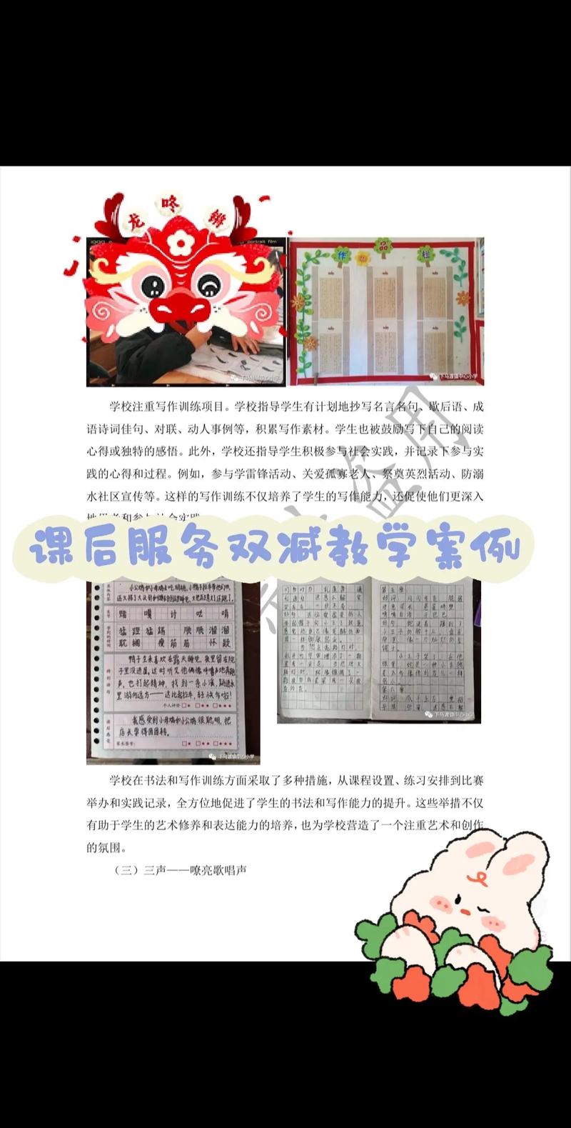 教育双减深化（课后服务）（双减政策下课后服务）